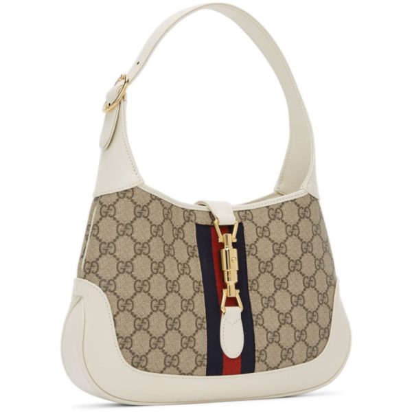 2 Gucci Jackie Small leather Shoulder Bag White