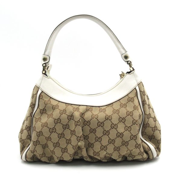 2 Gucci Campus Abbey Canvas Brown White GG Shoulder Bag