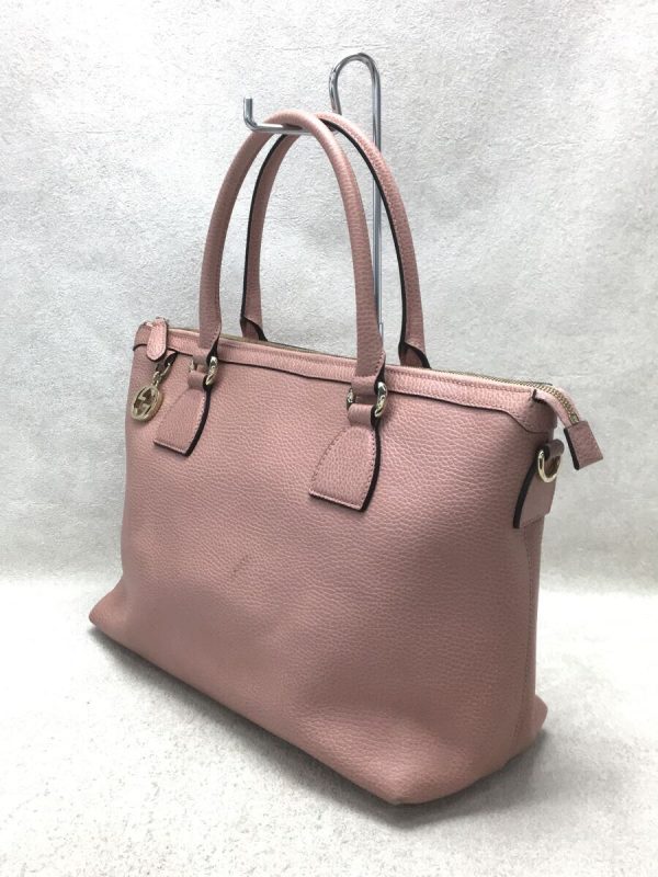 2 Gucci Pink Leather Shoulder Bag