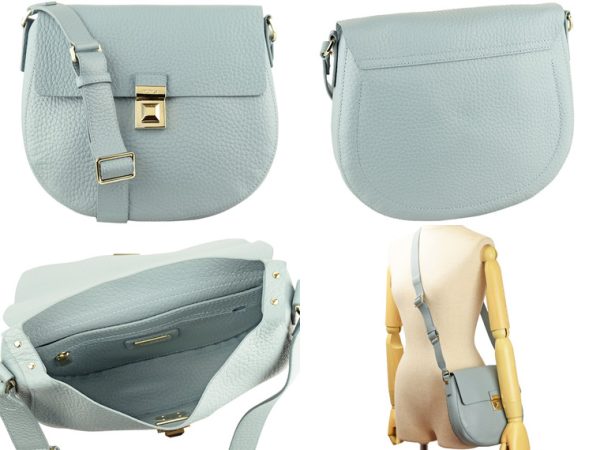 2 Furla Glenn Moonstone Crossbody Bag Blue