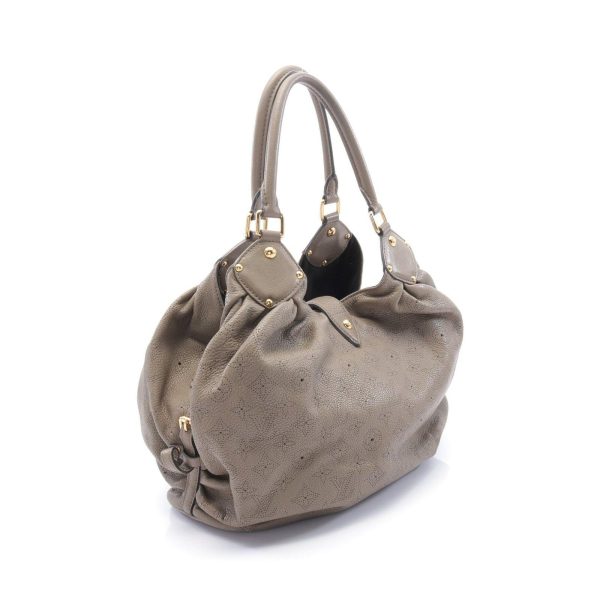 2 Louis Vuitton XL Mahina Taupe Showder Bag