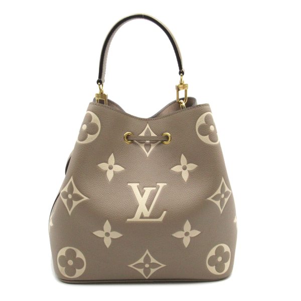 2 Louis Vuitton Neo Noe MM 2way Shoulder Bag Empreinte Leather Beige