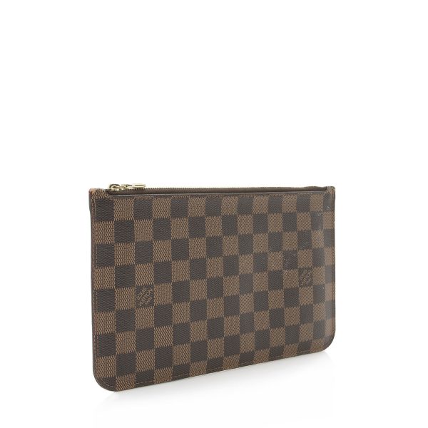 2 Louis Vuitton Damier Ebene Neverfull GM Pochette pouch