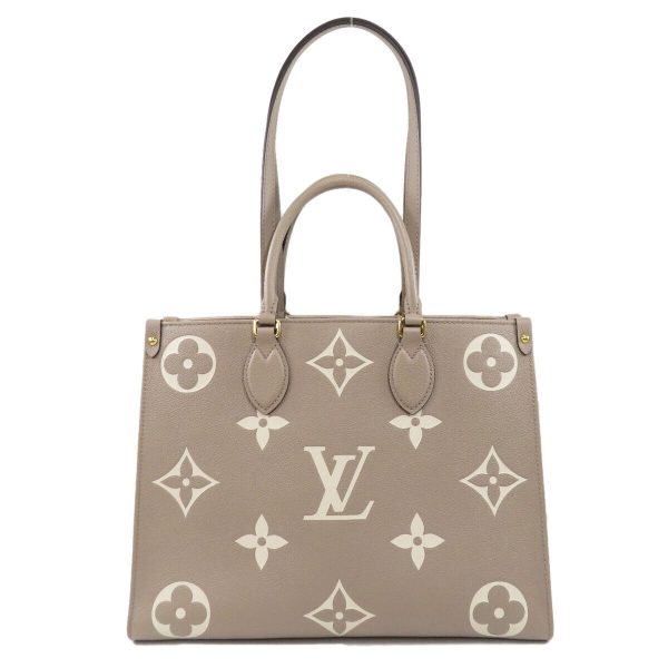 2 Louis Vuitton Handbag On The Go MM Empreinte Tourtrail Crème