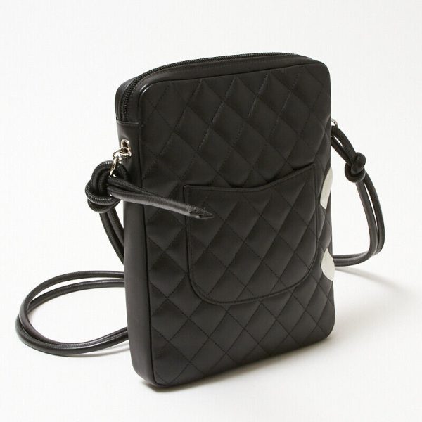 2 Chanel Medium Pochette Black Shoulder Bag