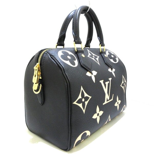 2 Louis Vuitton Speedy Bandouliere 25 Nm Black Beige Monogram Empreinte