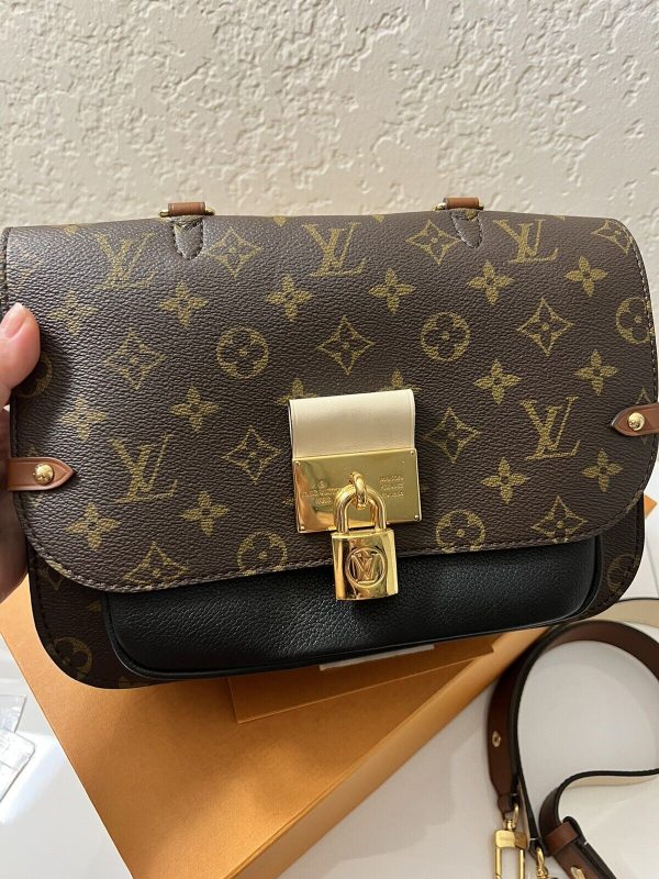 2 Louis Vuitton Vaugirard Monogram Black Shoulder Bag