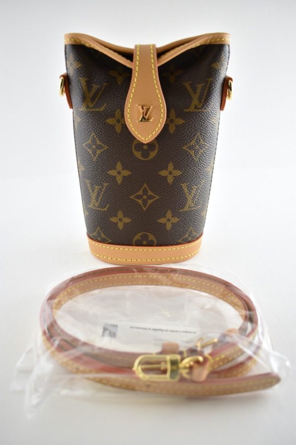 2 Louis Vuitton Fold Me Pouch Brown Monogram Crossbody Bag