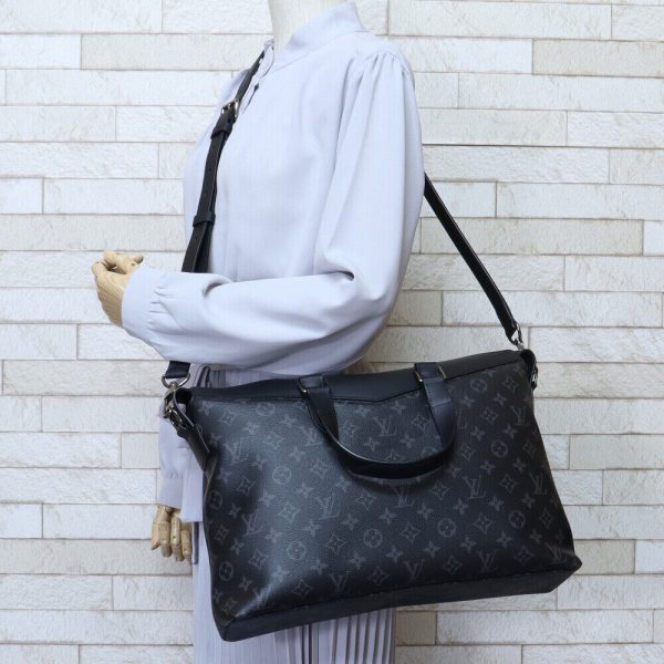 2 Louis Vuitton Explorer Eclipse Shoulder Bag Monogram Canvas black