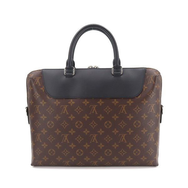 2 Louis Vuitton Porte Documents Jour Bag NM Macassar Monogram Canvas