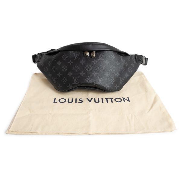 2 Louis Vuitton Monogram Eclipse Discovery Bum Bag Crossbody Bag Black