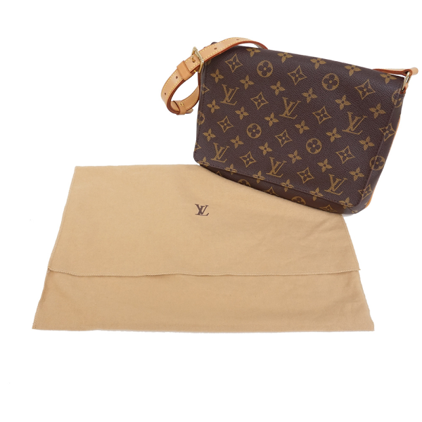 2 Louis Vuitton Monogram Canvas Musette Tango Short Shoulder Bag