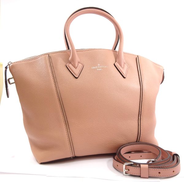 2 Louis Vuitton Parnacea Lockit PM Shoulder Bag Magnolia Calf Leather Pink