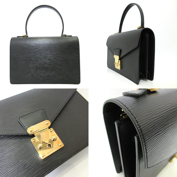 2 Louis Vuitton Epi Bag Concorde Noir Handbag Black