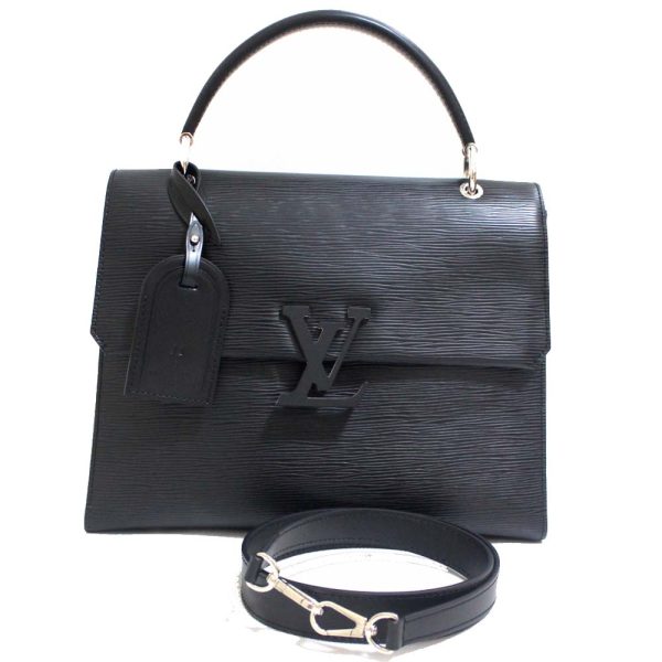 2 Louis Vuitton Grenelle MM Epi Noir Leather Shoulder Bag Black