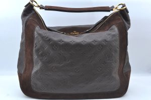 2 Louis Vuitton Monogram Empreinte Audacieuse GM Shoulder Bag Brown