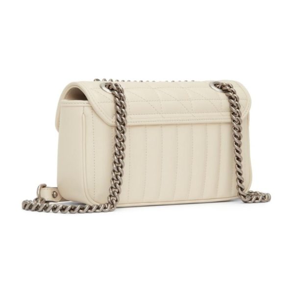 3 Gucci Marmont White Mini GG Shoulder Bag