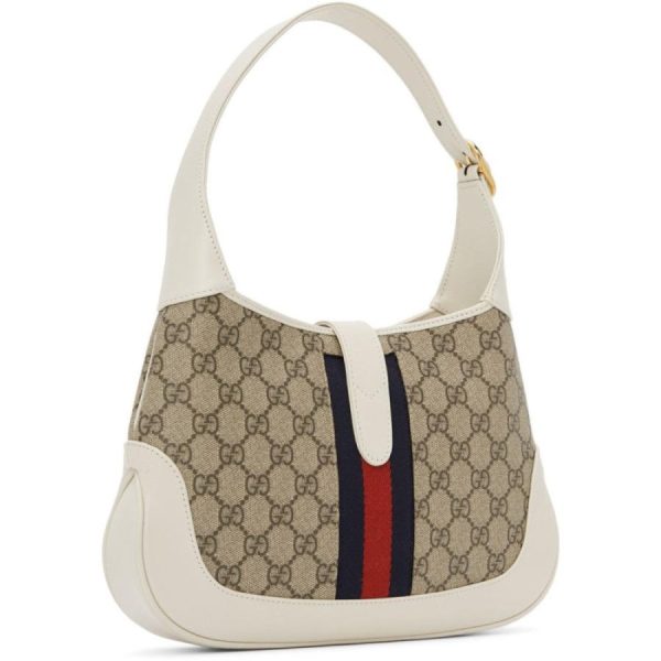 3 Gucci Jackie Off White Small Beige Ebony White Shoulder Bag