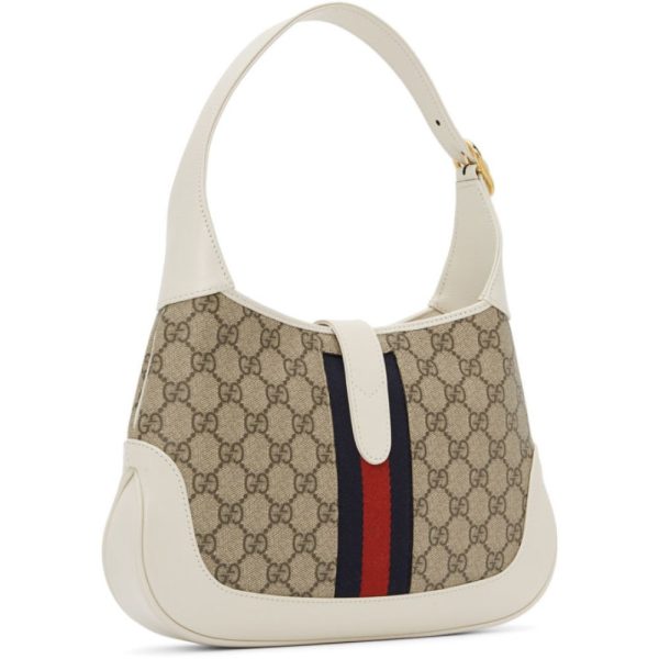 3 Gucci Jackie Small leather Shoulder Bag White