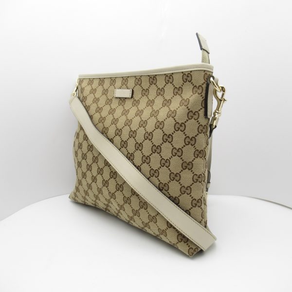 3 Gucci Canvas Beige GG Shoulder Bag