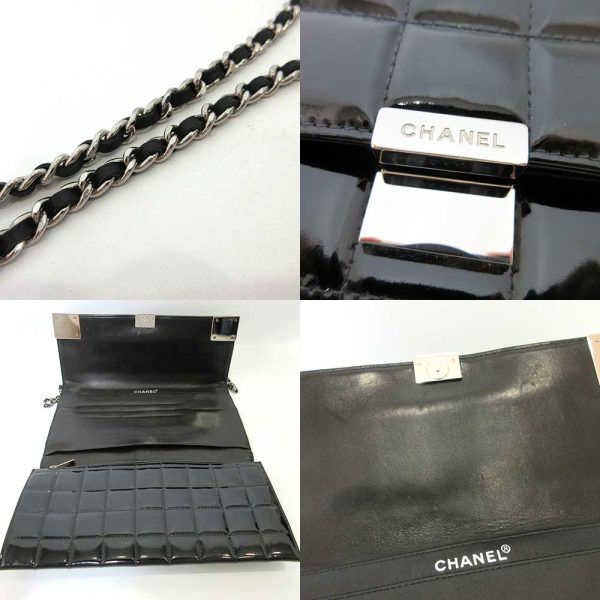 3 Chanel Chain Shoulder Bag Black