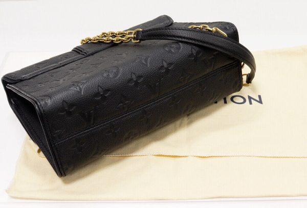 3 Louis Vuitton Chain Shoulder Bag Monogram Amplant Noir Saint Sulpice PM