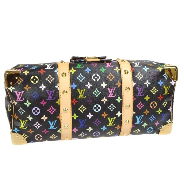 3 Louis Vuitton Keepall 45 Travel Handbag Monogram Multicolor black