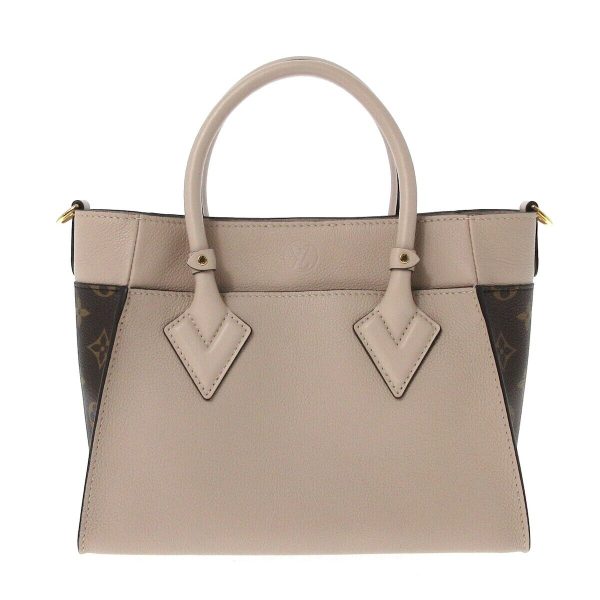 3 Louis Vuitton On My Side PM Gray beige Monogram Tote Bag