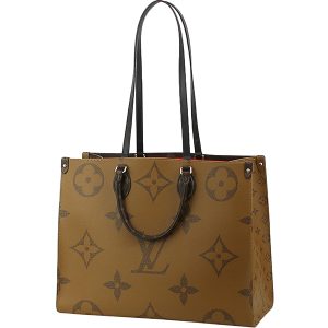 3 Louis Vuitton On The Go GM Giant Monogram Reverse Tote Bag Shoulder Bag Handbag LV