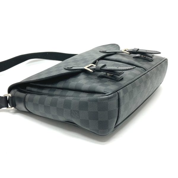 3 Louis Vuitton Christopher Messenger Shoulder Bag Damier Graphite Canvas Black