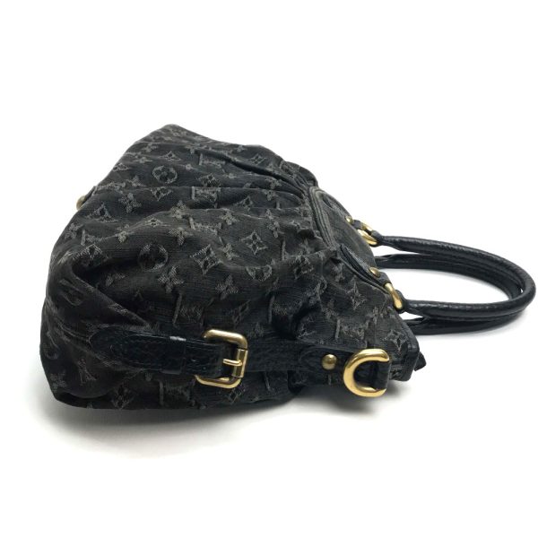 3 Louis Vuitton Denim Neocavi MM Shoulder Bag Monogram Canvas Noir Black