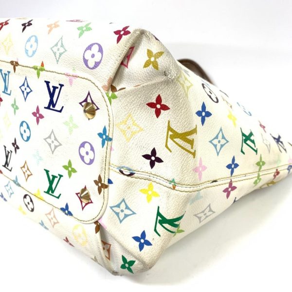 3 Louis Vuitton Annie GM Monogram Multicolor Tote Bag White