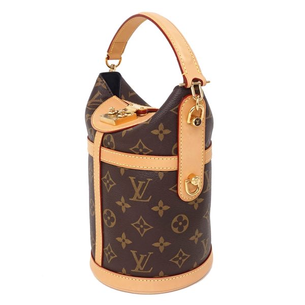 3 Louis Vuitton Monogram Duffle Bag Bucket Handbag PVC Shoulder 2WAY