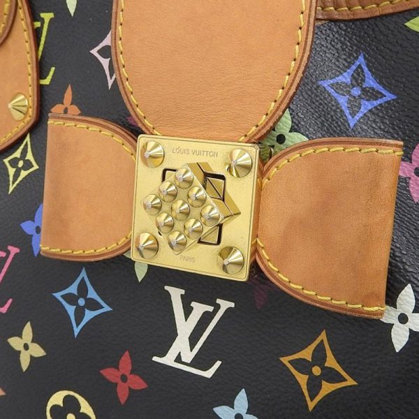 3 Louis Vuitton Annie MM Monogram Multicolor Shoulder Bag Black