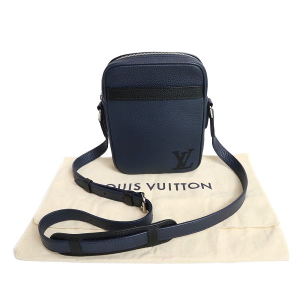 3 Louis Vuitton Taurillon Danube PM NM Leather Shoulder Bag