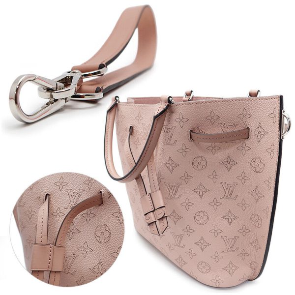 3 Louis Vuitton Girolatta Magnolia Mahina Leather Shoulder Bag Pink