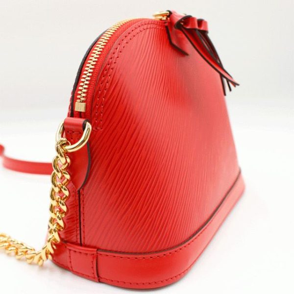 4 Louis Vuitton Epi Alma Mini Shoulder Bag red