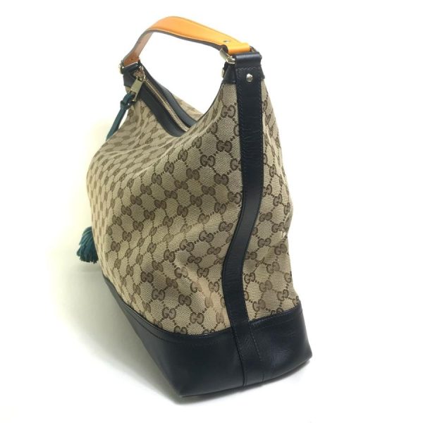 4 Gucci Tassel Leather Beige GG Hobo Bag