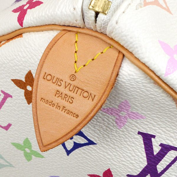 4 Louis Vuitton Keepall 45 Hand Bag Blanc Monogram MultiColor white