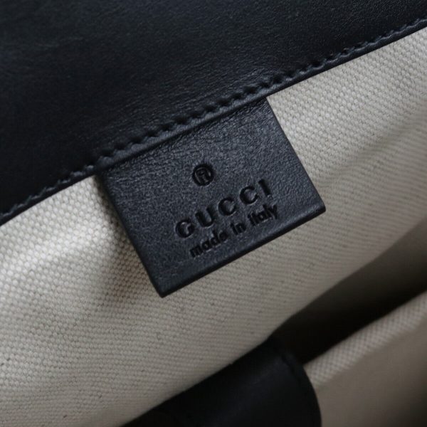 4 Gucci GG Embossed Backpack Leather Black S