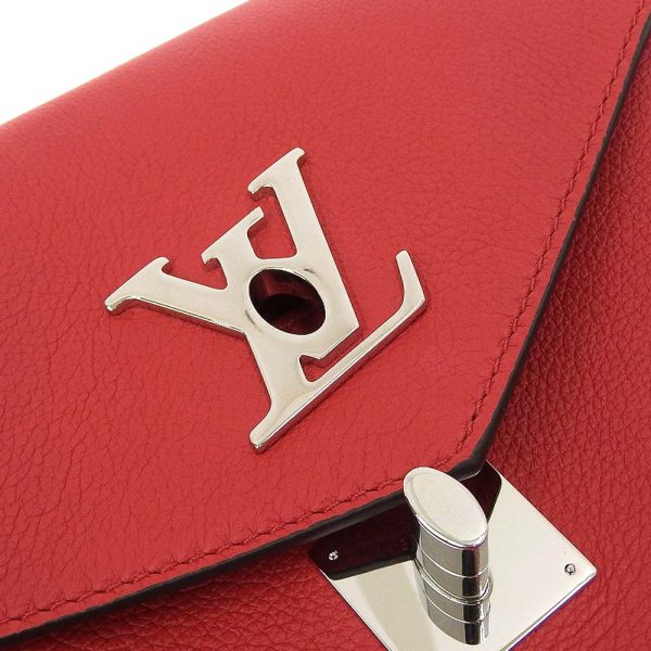 4 Louis Vuitton My Lock Me BB Chain Shoulder Bag Red