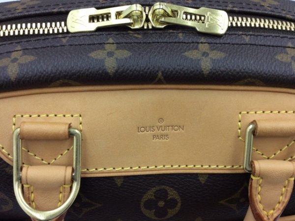 4 Louis Vuitton Trouville Handbag Monogram Brown Ladies