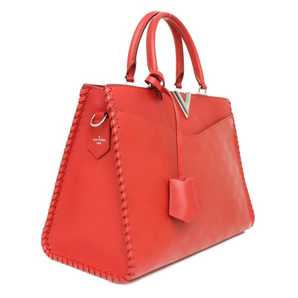 4 Louis Vuitton Monogram Very Zip Tote 2WAY Bag Ruby Red Ladies