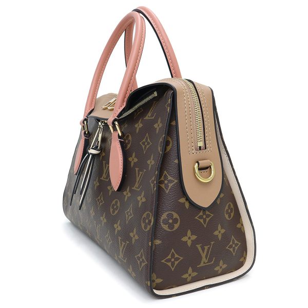 4 Louis Vuitton Tuileries Monogram Leather Shoulder Bag Brown