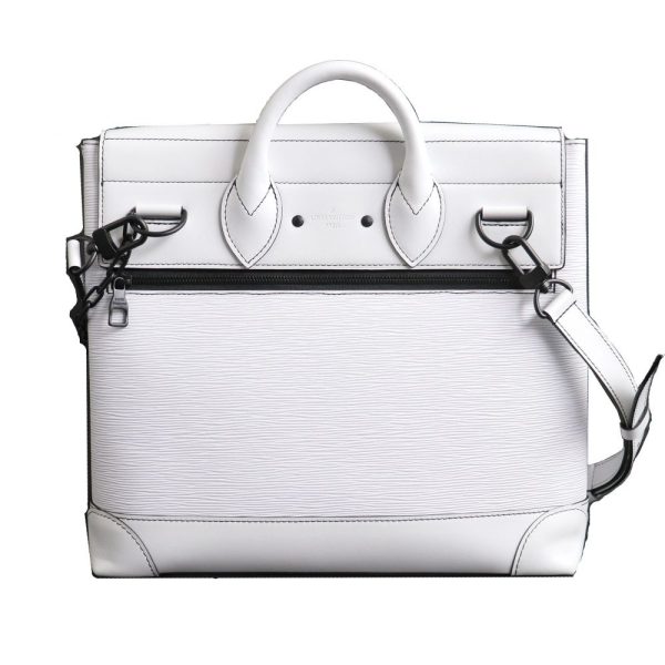 4 Louis Vuitton Epi Leather Steamer PM Shoulder Bag White