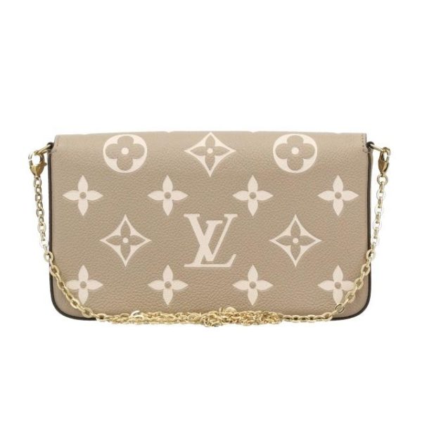 4 Louis Vuitton Shoulder Bag Amplant Pochette Felicie Cream