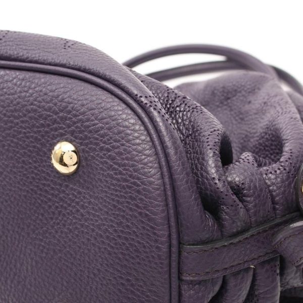 4 Louis Vuitton Mahina Monogram Ulsan Shoulder Bag Leather Dark Purple