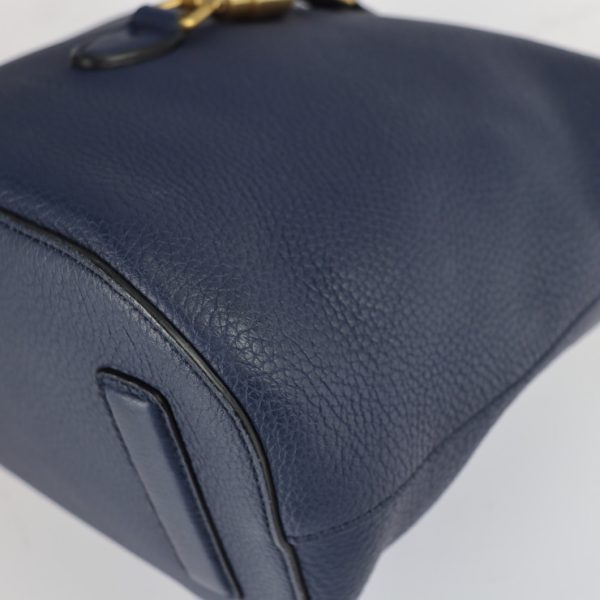 5 Gucci Jackie Leather Bucket Shoulder Bag Blue