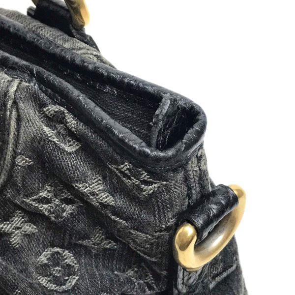 5 Louis Vuitton Denim Neocavi MM Shoulder Bag Monogram Canvas Noir Black