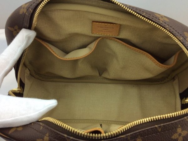 5 Louis Vuitton Trouville Handbag Monogram Brown Ladies